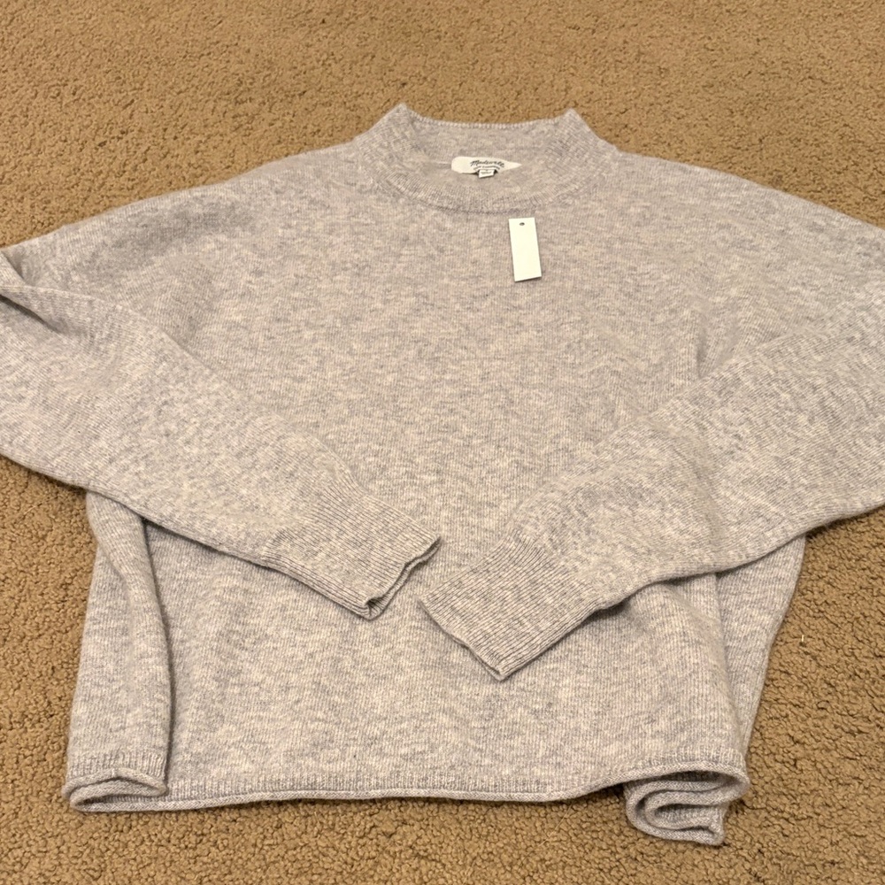 Madewell Light Gray Women's Turtleneck Sweater